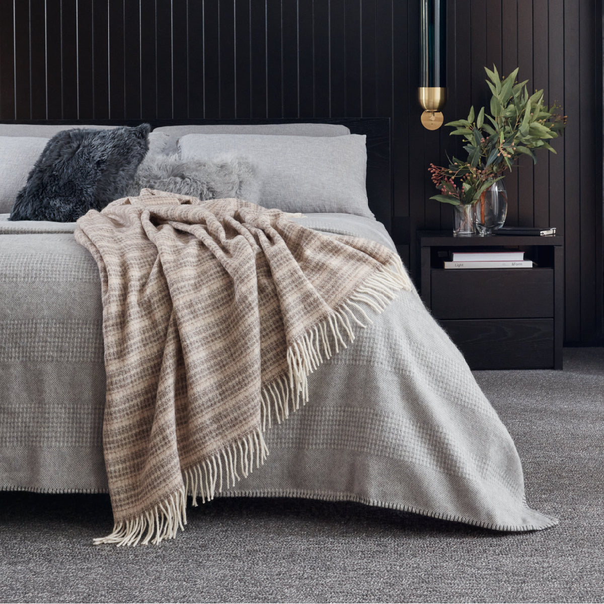 Alpaca Australian Wool Throw Crepe