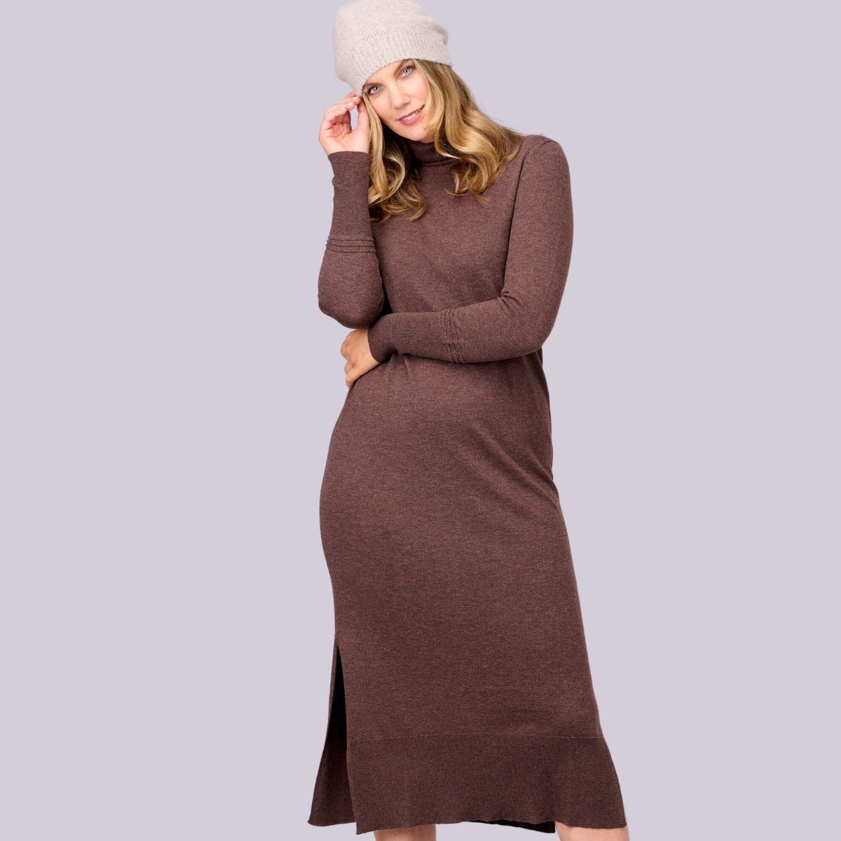 Wool Cashmere Longline Dress