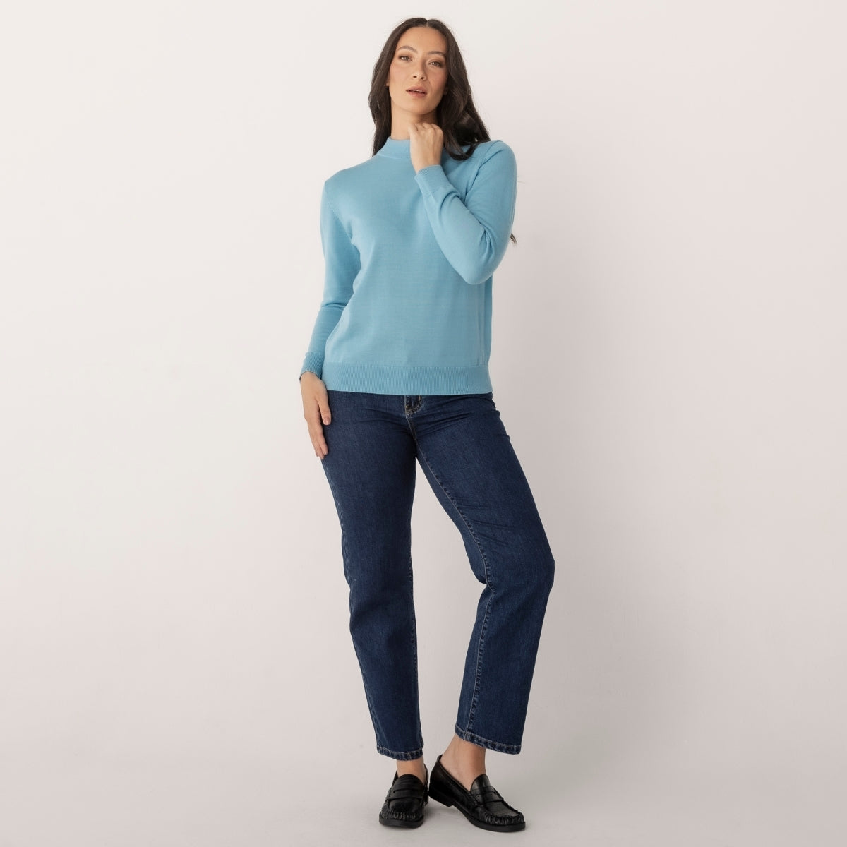 Wool Mock Turtle Jumper