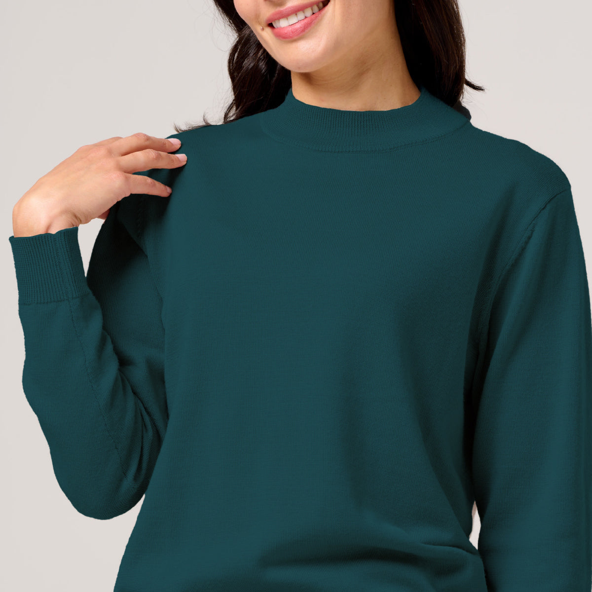 Wool Mock Turtle Jumper