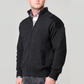Ansett Zip Cardi Suede Trim