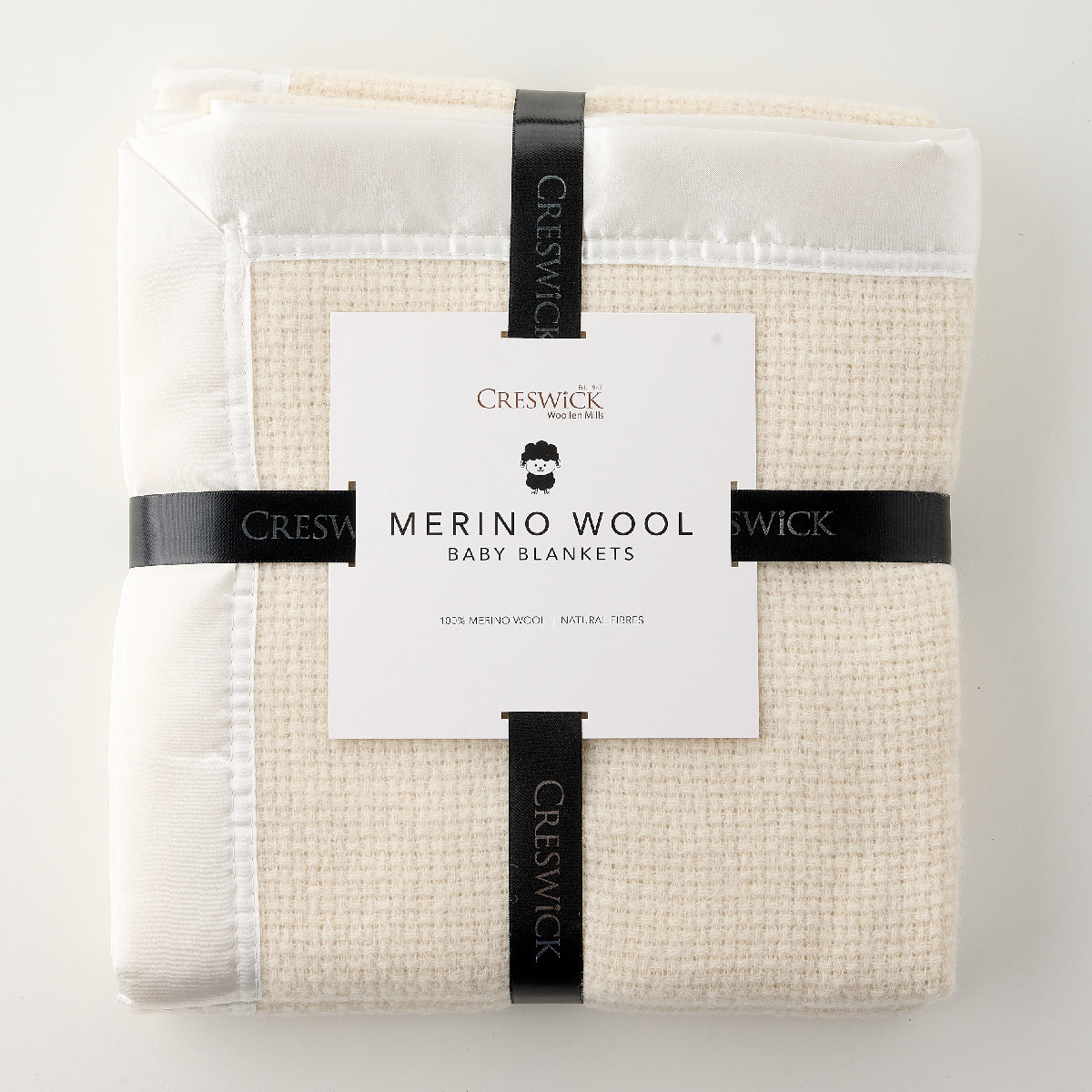 Essential Merino Basket Weave Baby Blanket B