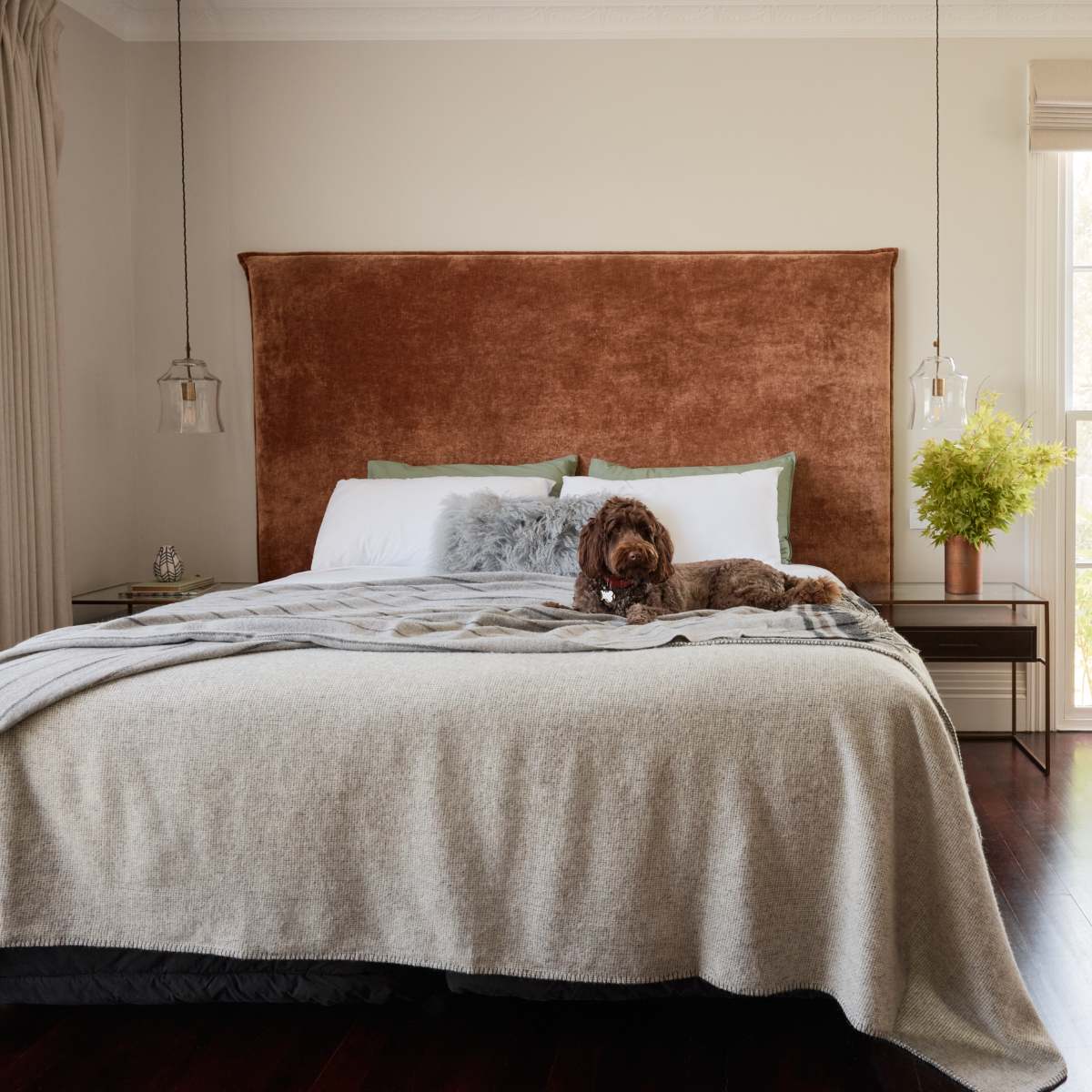 Premium Australian Alpaca Wool Blanket Cobblestone