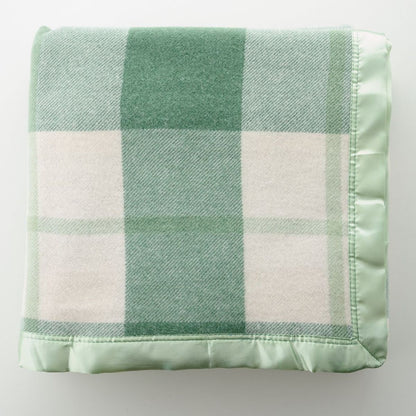 Essential Merino Wool Baby Blanket Check B