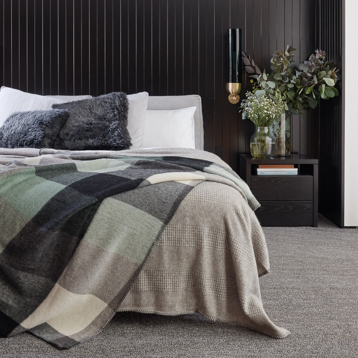 Alpaca Springmount Blanket Stitch Large Throw