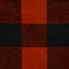 Swagman Recycled Wool Camping Blanket Block Check Blanket Stitch