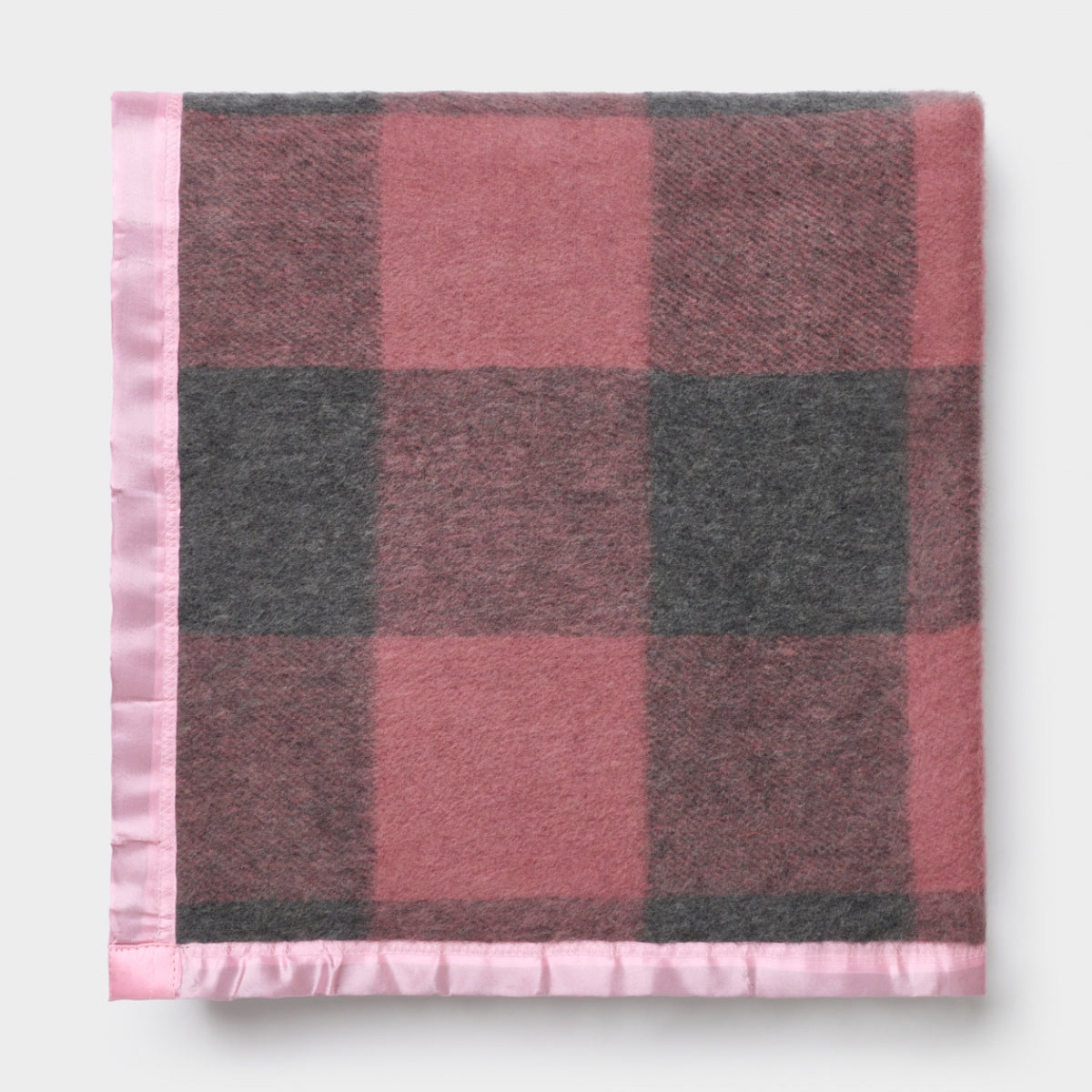 Billabong Recycled Wool Baby Blanket Block Check Satin
