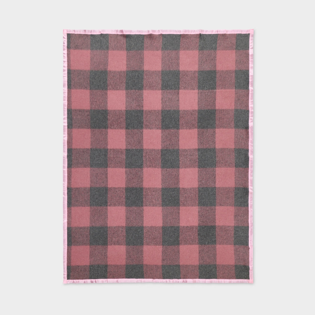 Billabong Recycled Wool Baby Blanket Block Check Satin