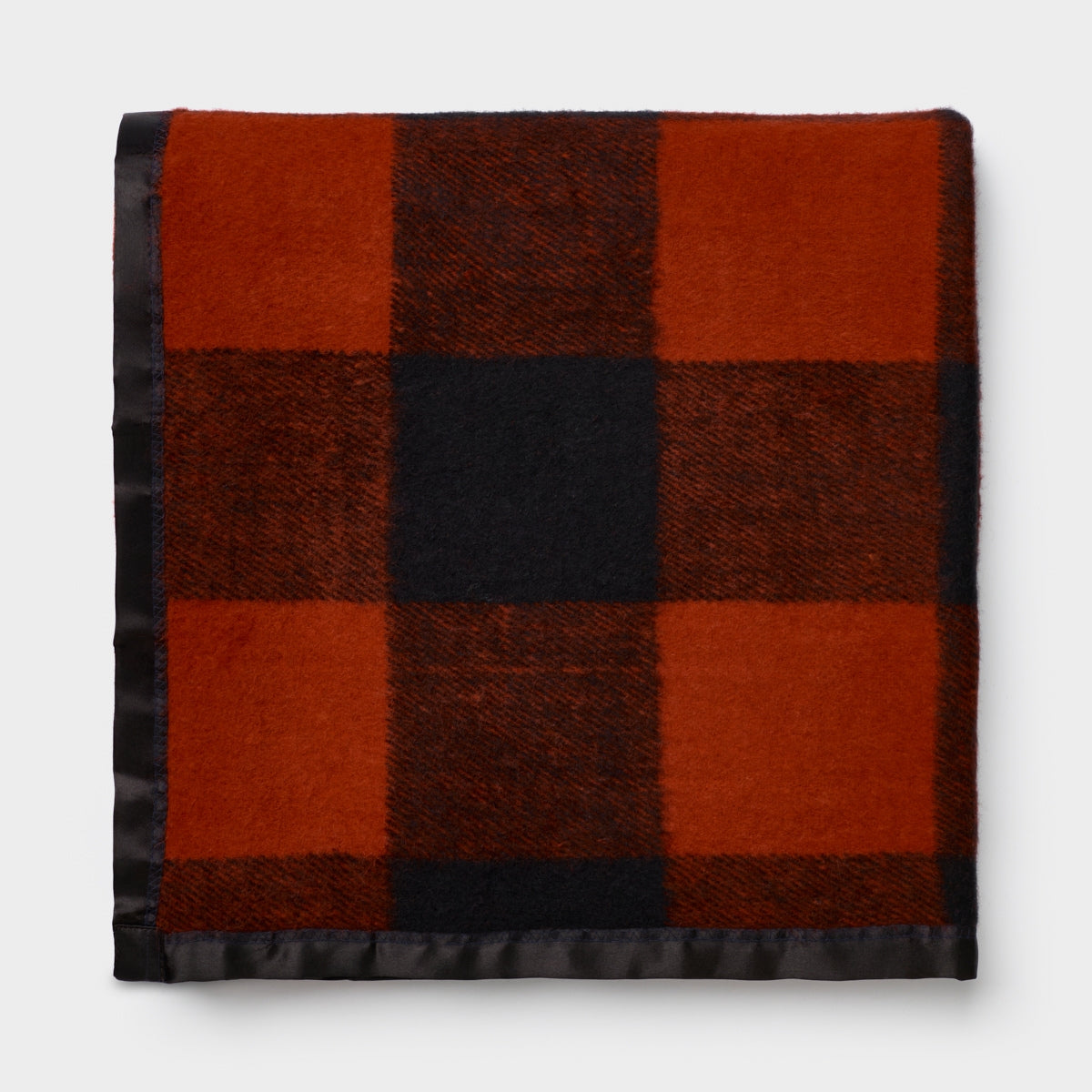 Billabong Recycled Wool Baby Blanket Block Check Satin