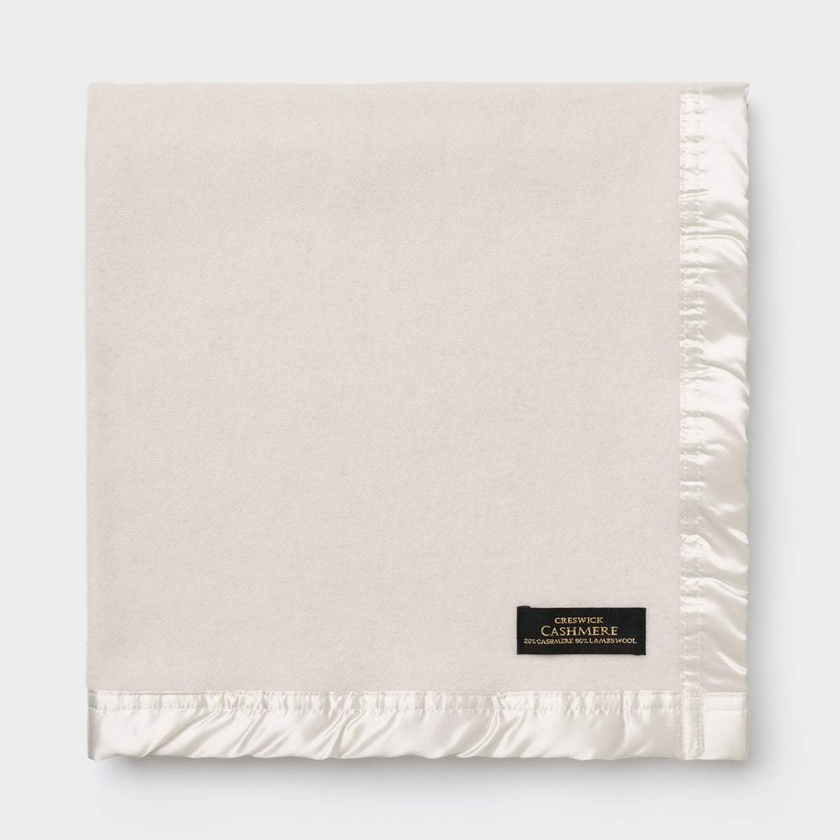 Royal Wool Cashmere Baby Blanket Satin