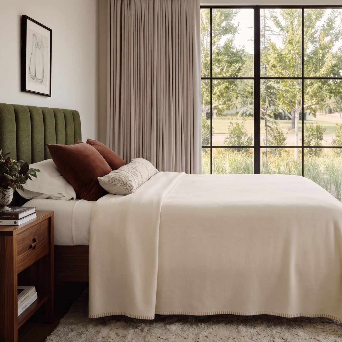 Royal Wool Cashmere Blanket Stitch
