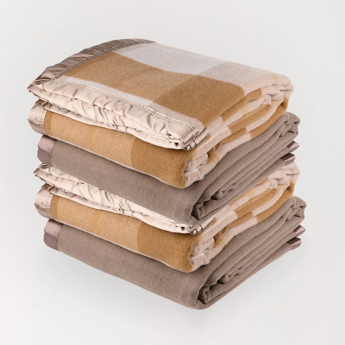 Essential Merino Wool Blanket Colour Set - 4 Pack