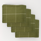 Essential Merino Wool Blanket Check - 4 Pack