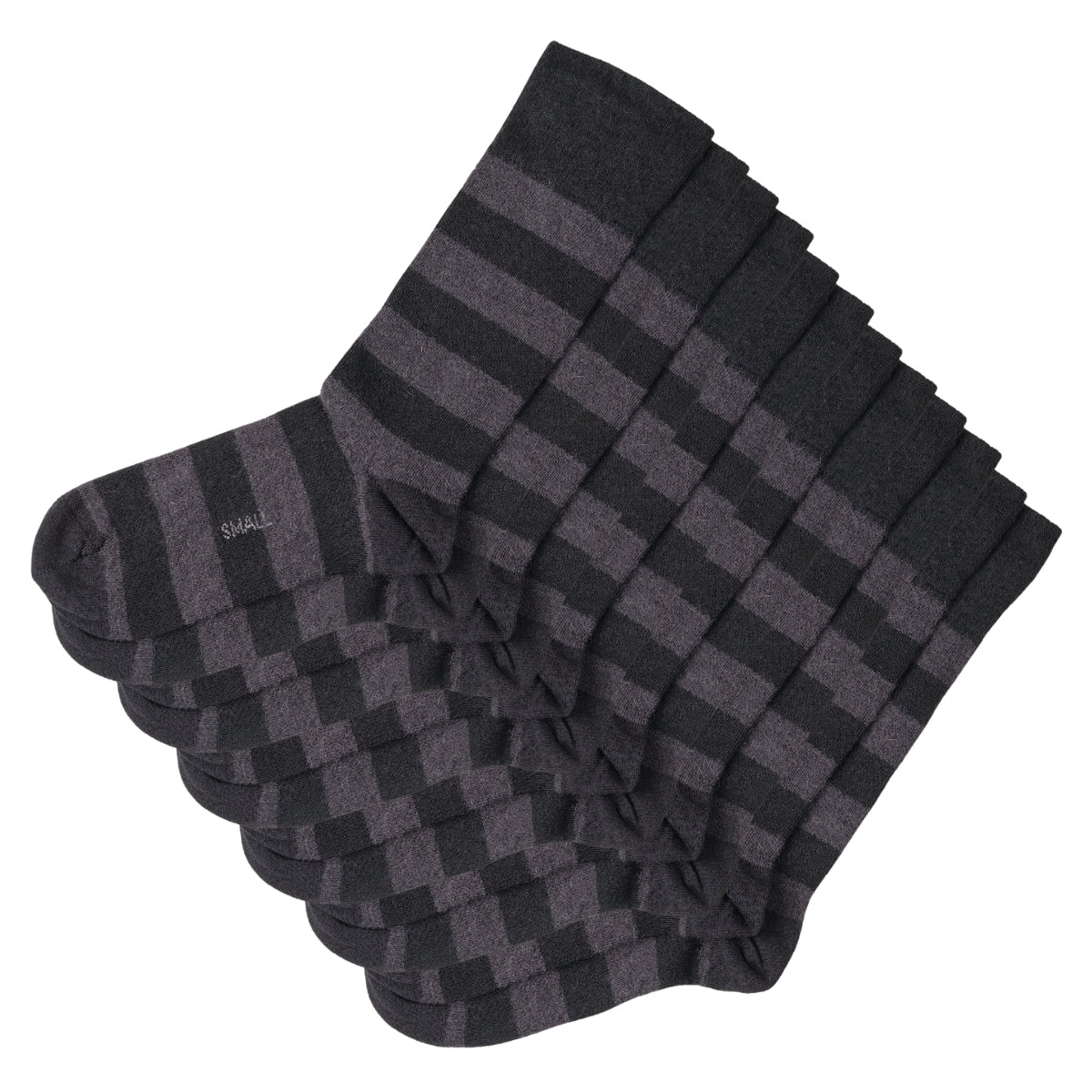 Alpaca Stripe Dress Socks - 6 Pack