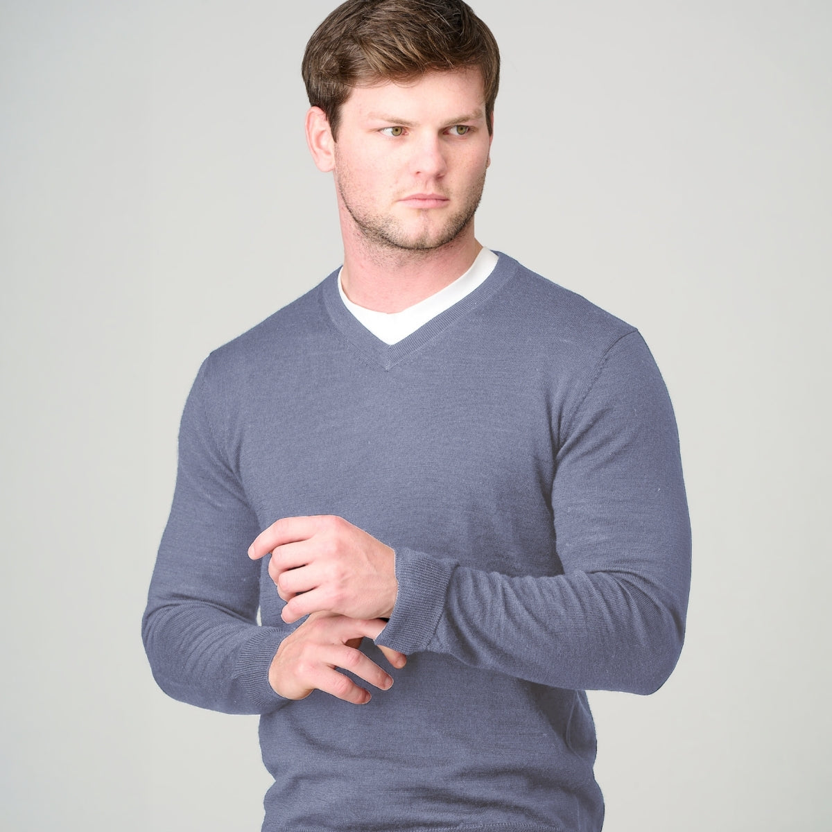 Ansett Vee Neck Merino Wool 6723