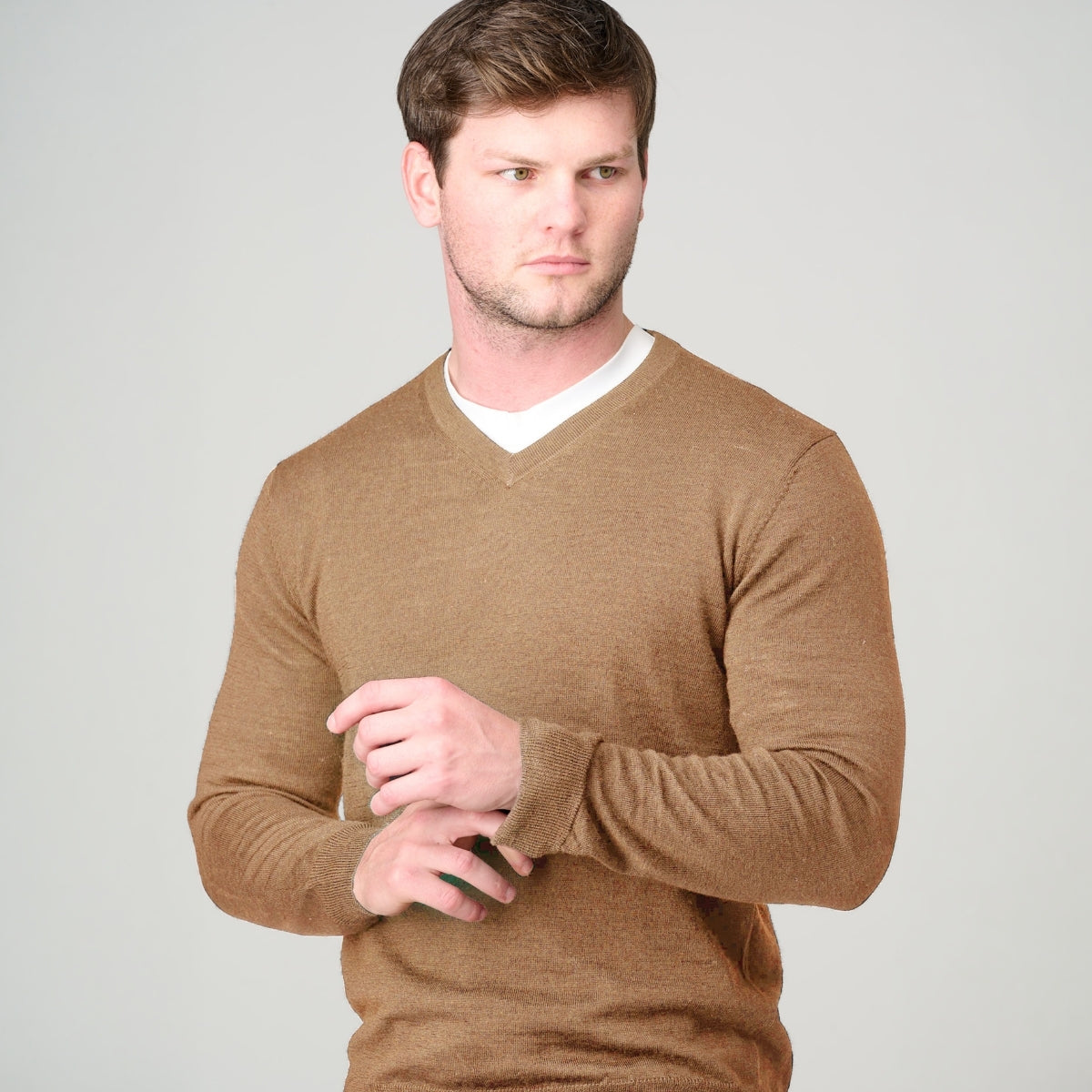 Ansett Vee Neck Merino Wool 6723