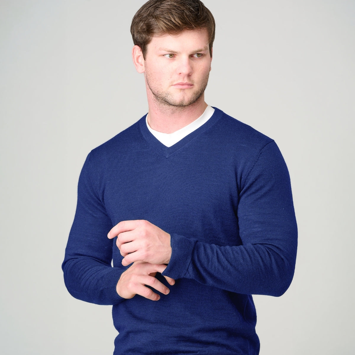 Ansett Vee Neck Merino Wool 6723