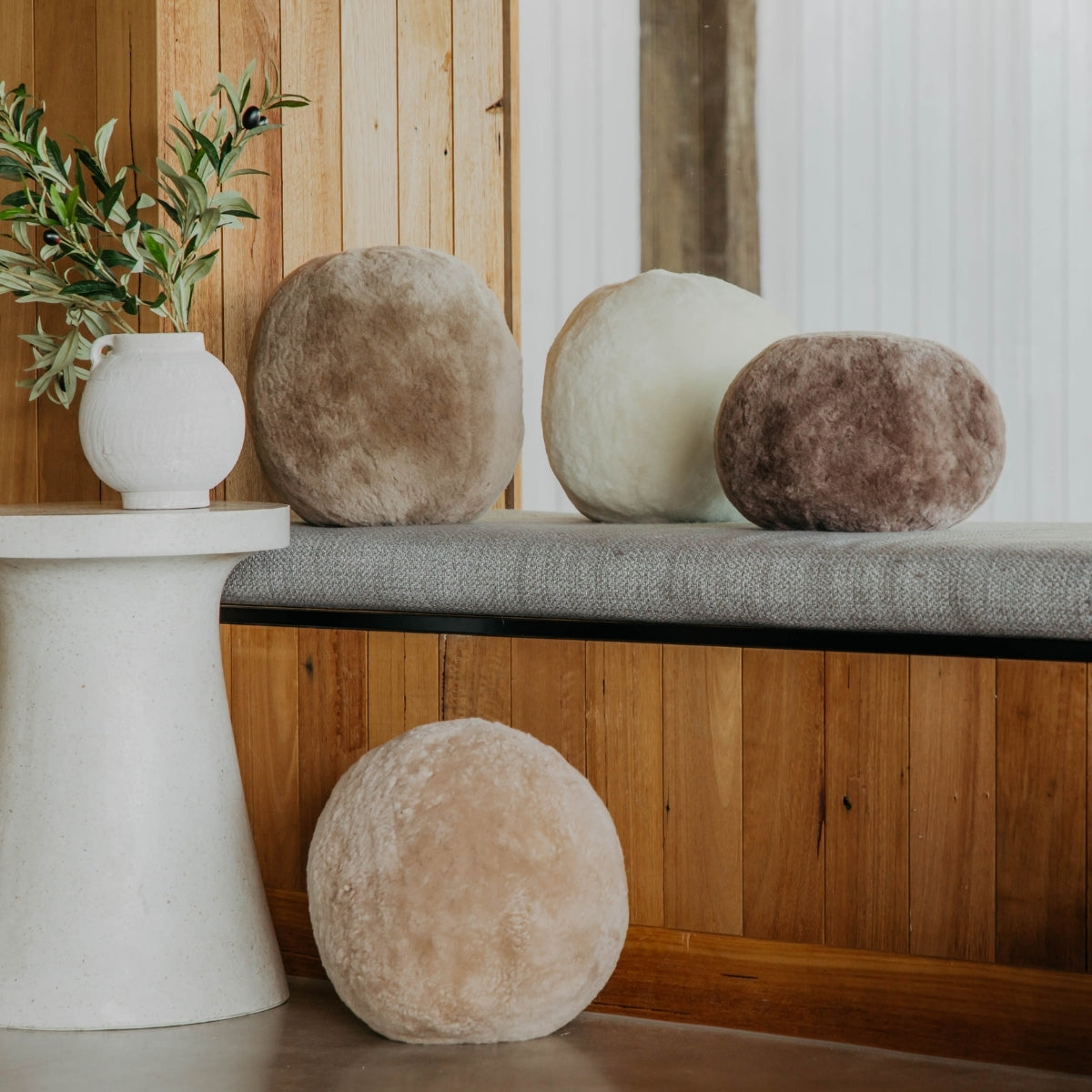 Shorn Ball Cushion