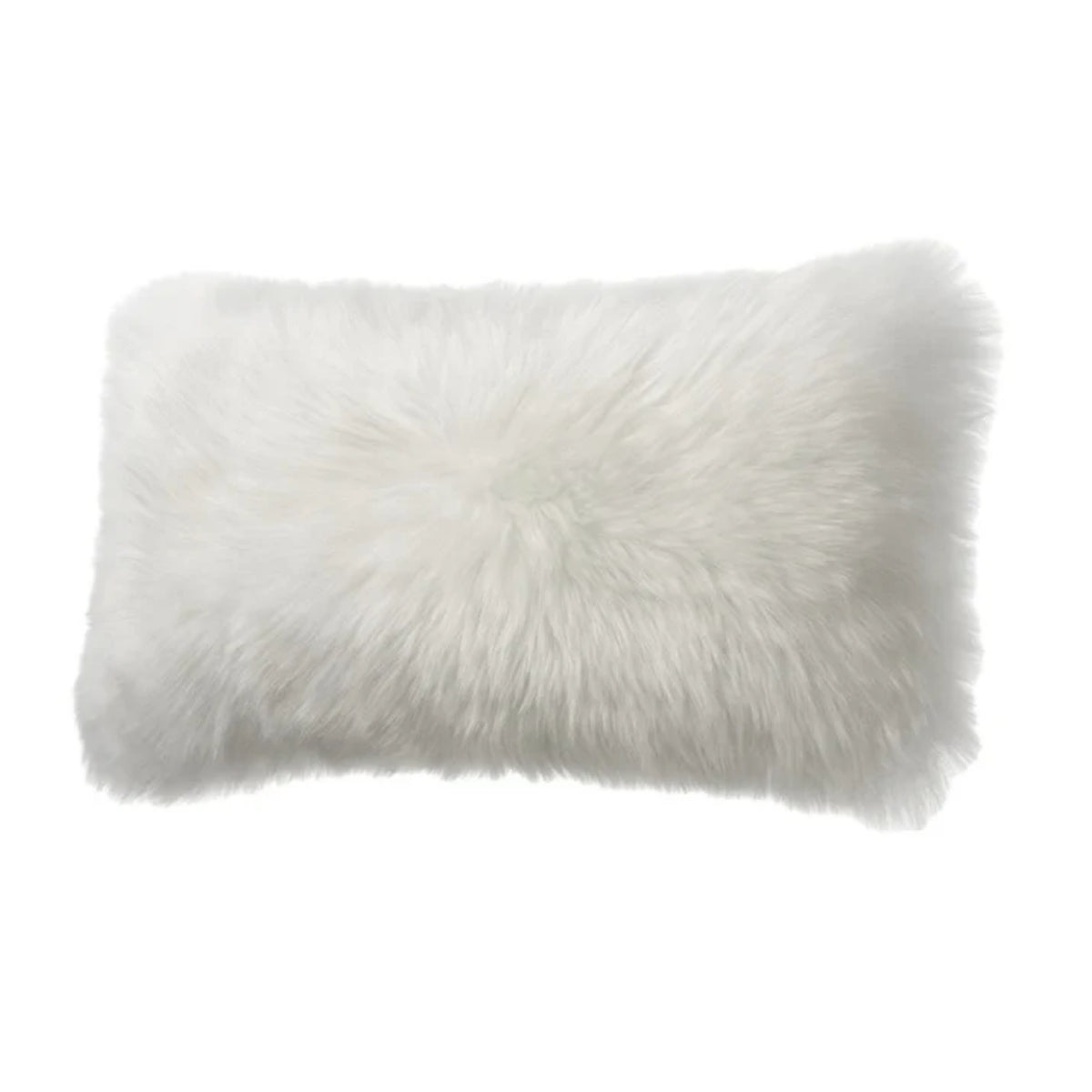 Longwool Feather Filled Rectangle Cushion 28x56 cm