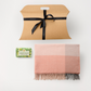 Hug in a Gift Pack - Alpaca Wool Throw Mosaic Check & Lemongrass And Myrtle Soap