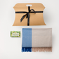 Hug in a Gift Pack - Alpaca Wool Throw Mosaic Check & Lemongrass And Myrtle Soap