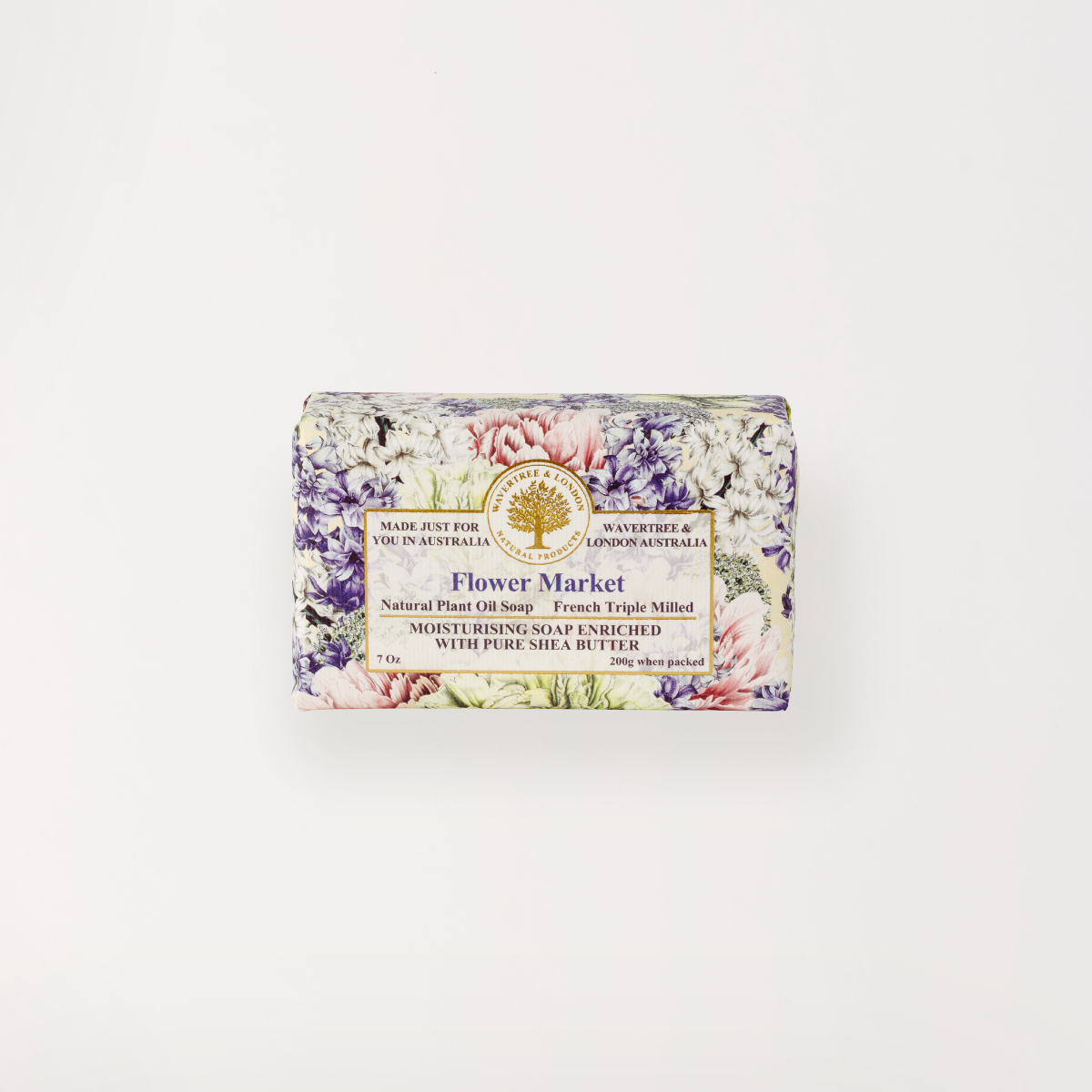 Hug in a Gift Pack - Alpaca Wool Throw Mosaic Check & Flower Market Soap