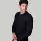 Merino Cashmere Collared Button Long Sleeve Polo
