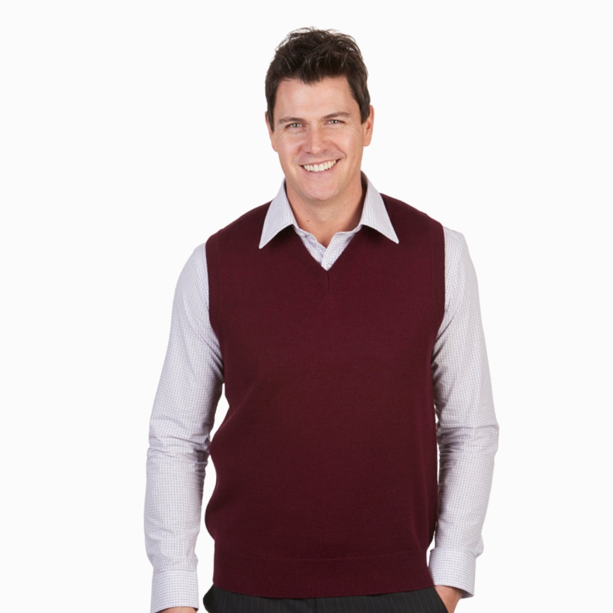 Merino Wool Slip On Vest