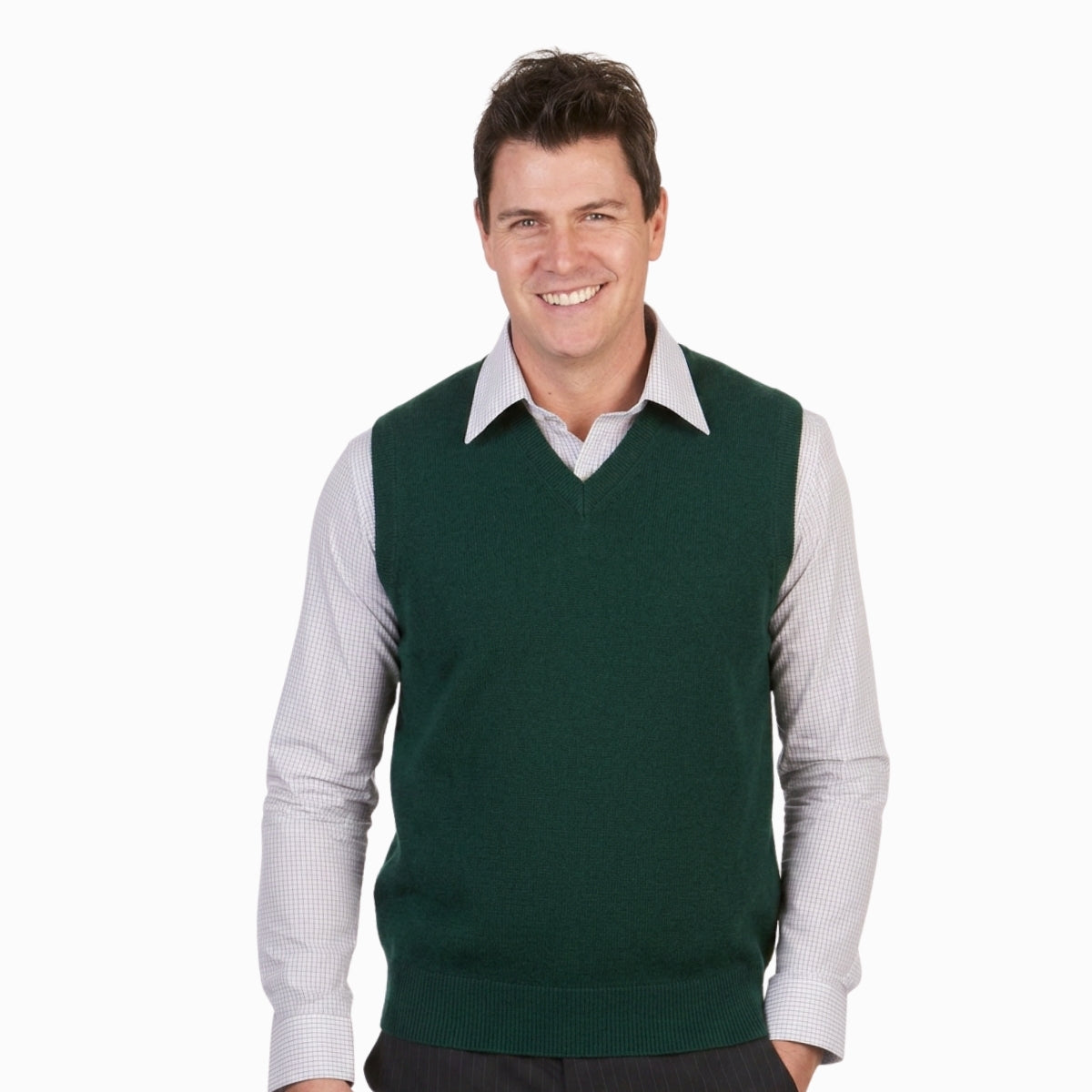 Merino Wool Slip On Vest