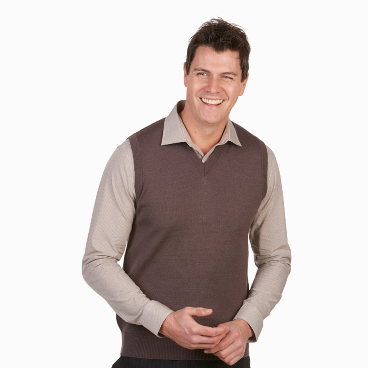 Merino Wool Slip On Vest