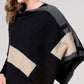 Possum Colour Block Poncho