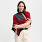 Possum Colour Block Poncho