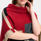 Possum Colour Block Poncho