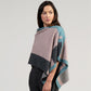 Possum Colour Block Poncho