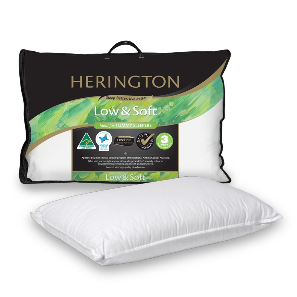 Herington Low & Soft Pillow