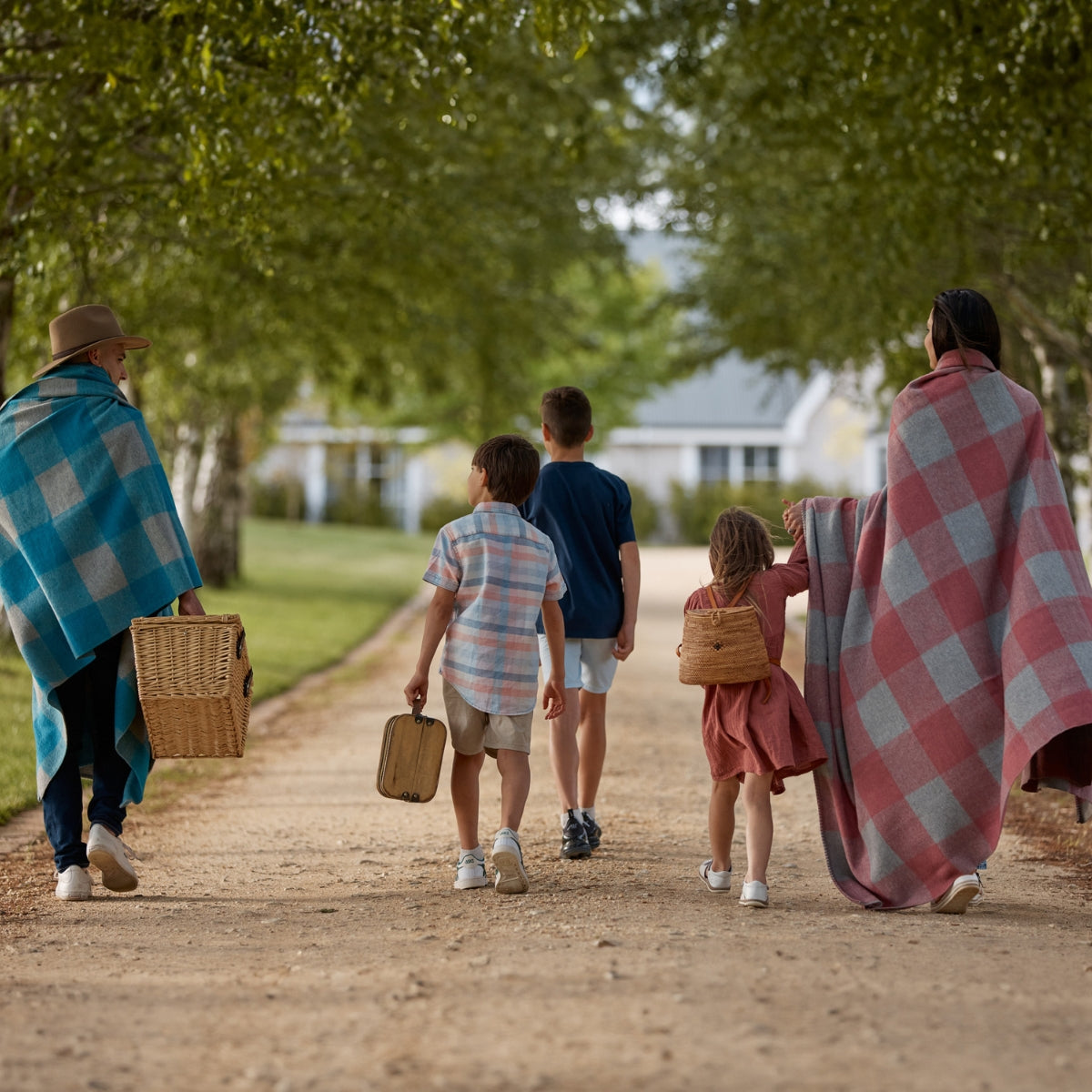 Drover Blanket Stitch Picnic Blanket Block