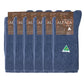 Alpaca Rib Socks - 6 Pack