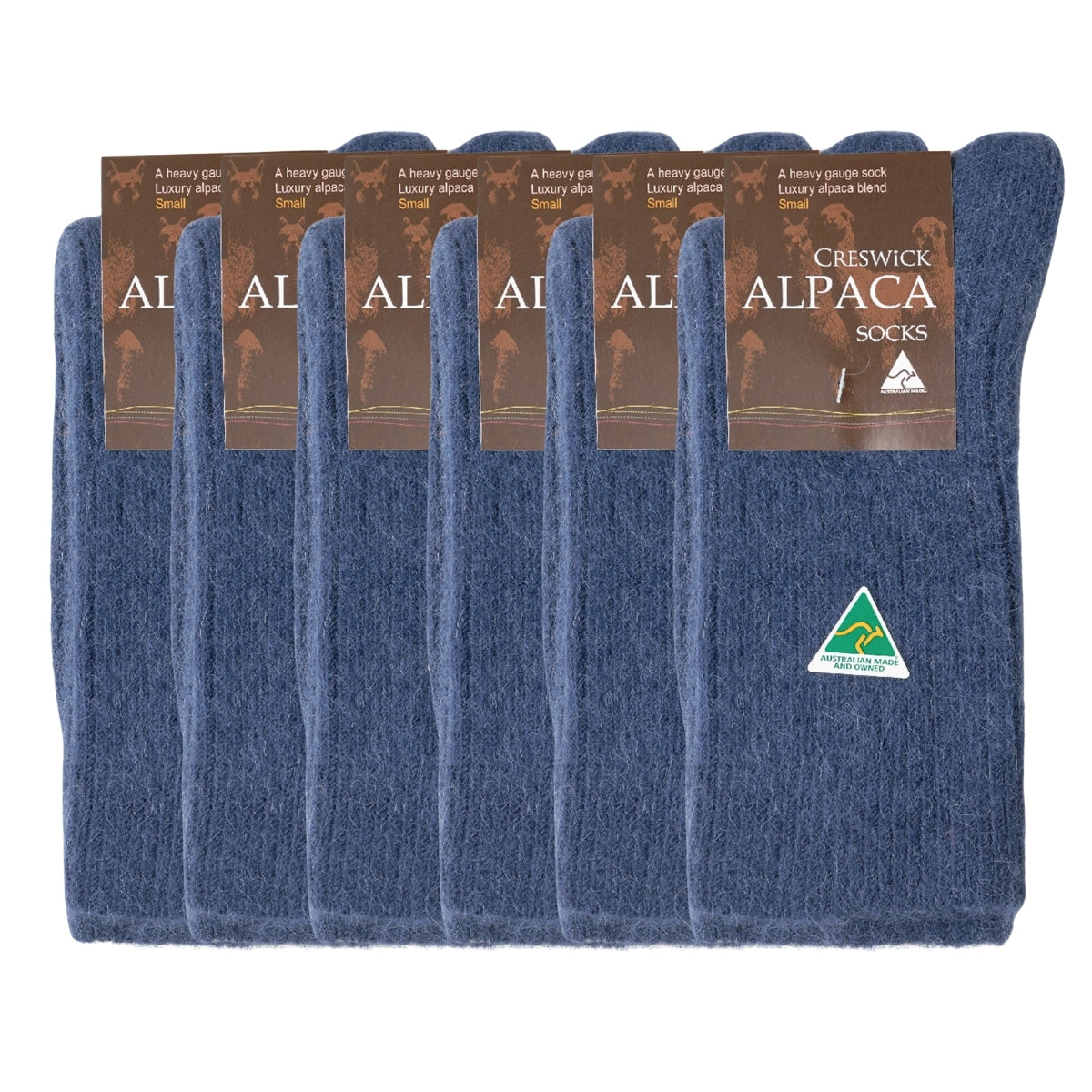 Alpaca Rib Socks - 6 Pack