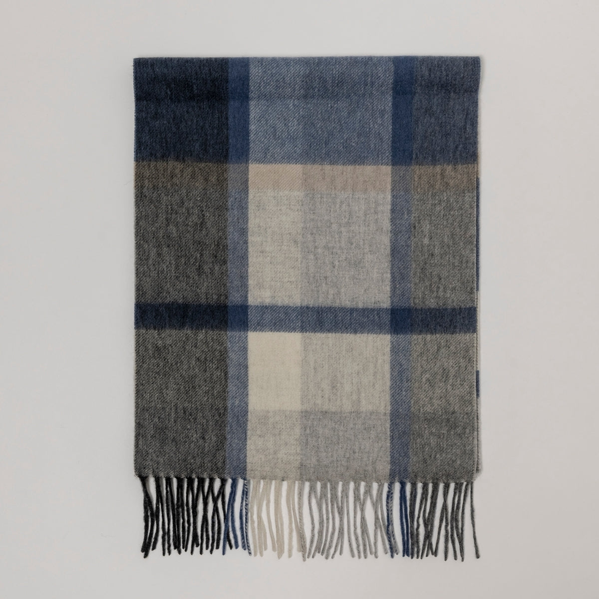 Cashmere Wool Check Scarf