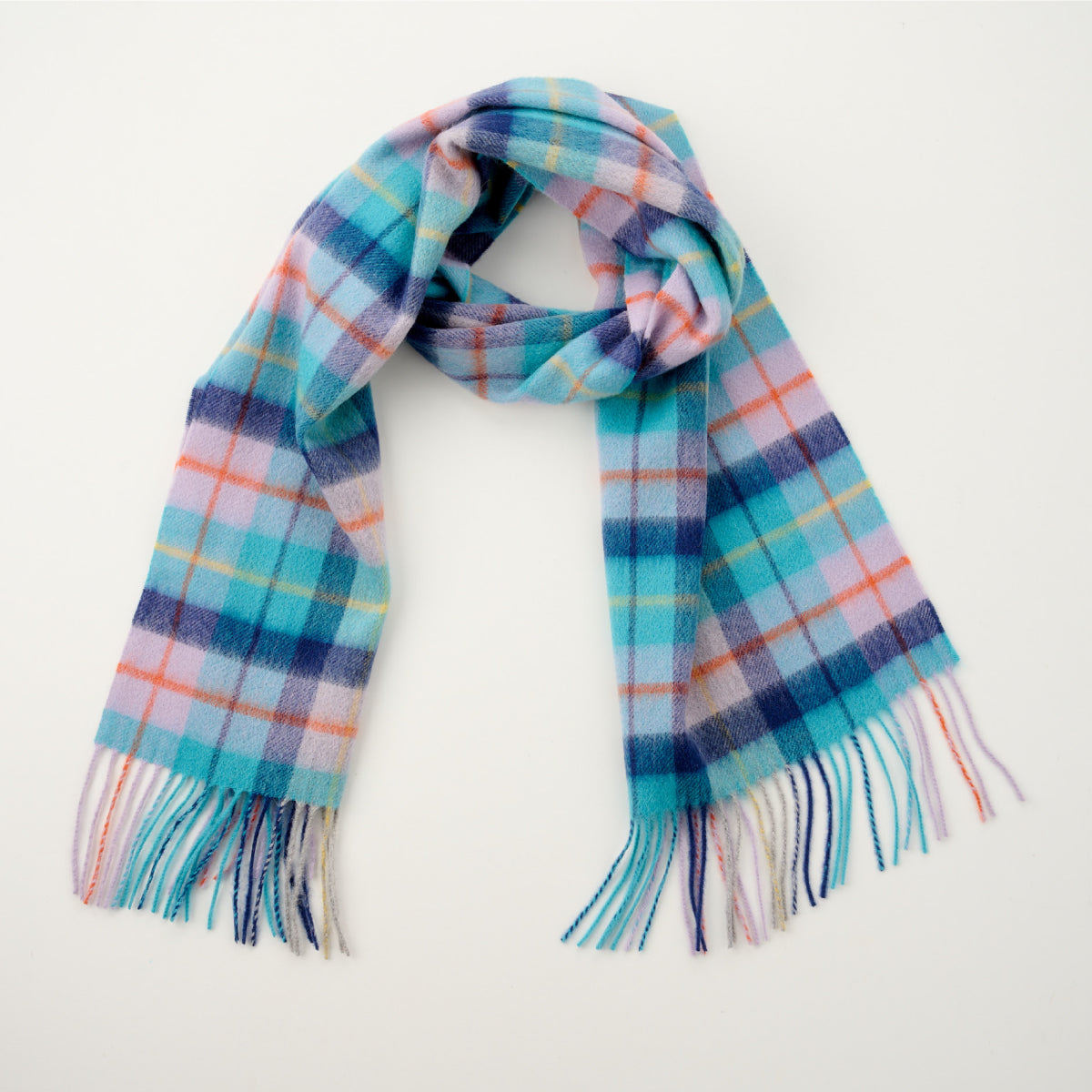 Cashmere Wool Check Scarf