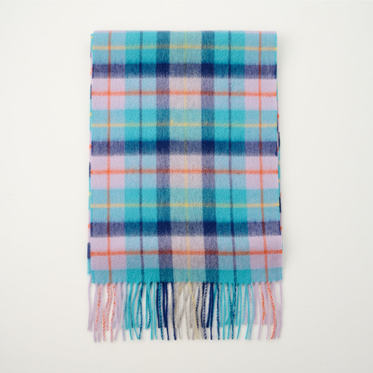 Cashmere Wool Check Scarf
