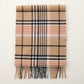 Cashmere Wool Check Scarf
