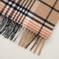 Cashmere Wool Check Scarf