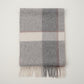 Cashmere Wool Check Scarf