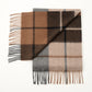 Cashmere Wool Check Scarf