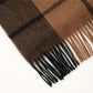 Cashmere Wool Check Scarf