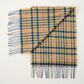 Cashmere Wool Check Scarf