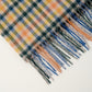 Cashmere Wool Check Scarf