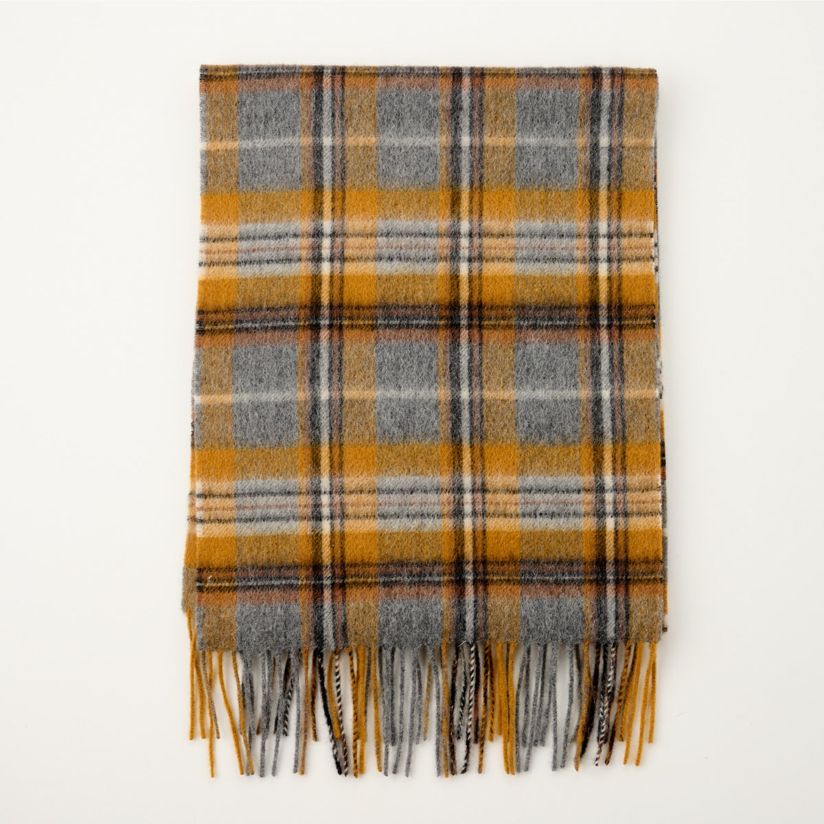 Cashmere Wool Check Scarf