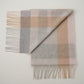 Cashmere Wool Check Scarf